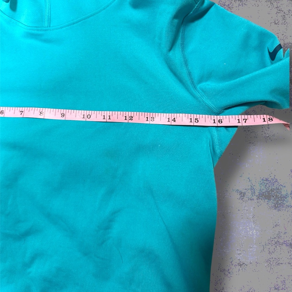Nike Pro Women's Turquoise Hoodie - Picture 3 of 7